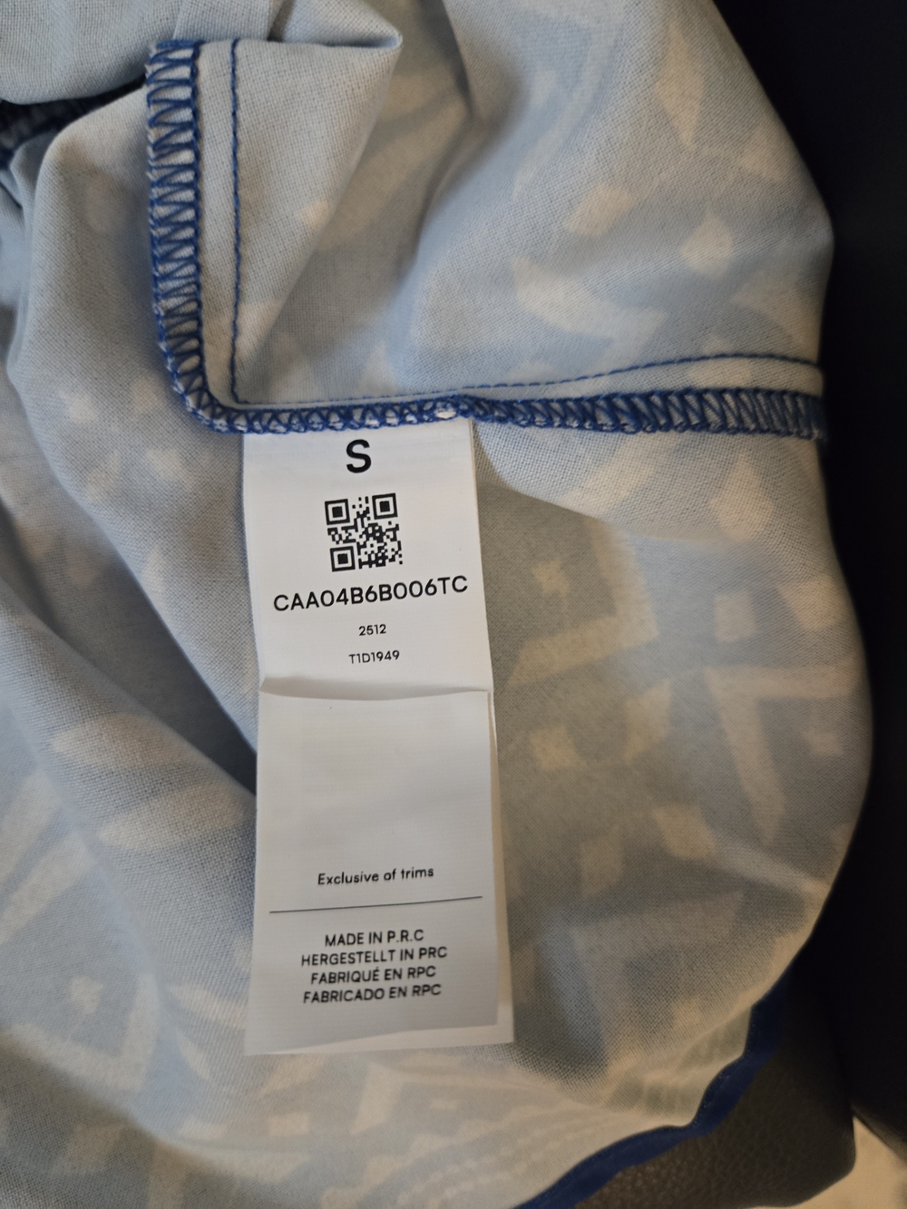 Brand New Women's Cupshe Peplum Rally Blue Top Size S - Picture 6 of 6